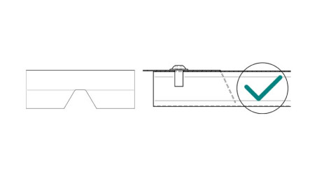 Encocheuse pour bac acier trapézoïdal 45 mm