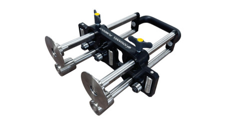 Plieuse à main disques grands diamètres, double colonne, 3 rouleaux de guidage - 200 mm