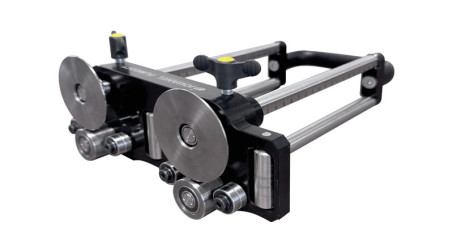 Plieuse à main disques grands diamètres, double colonne, 3 rouleaux de guidage - 200 mm