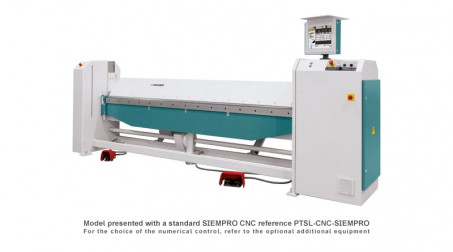 Universal folding machine PTS with standard SIEMPRO CNC CNC 