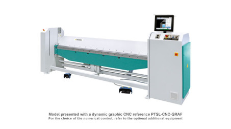 Universal folding machine PTS with dynamic graphic CNC