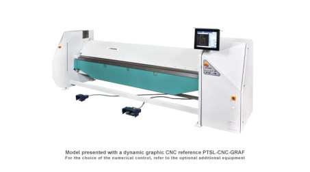 Universal electric folding machine PTS with dynamic grafic CNC