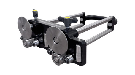 Plieuse à main disques grands diamètres, double colonne, 3 rouleaux de guidage - 200 mm