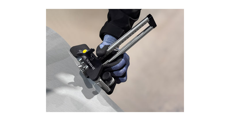 Plieuse à main courbe, simple colonne, 4 rouleaux de guidage - 200 mm