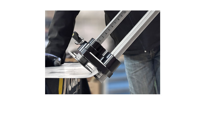 Plieuse à main disques grands diamètres, double colonne, 3 rouleaux de guidage - 200 mm