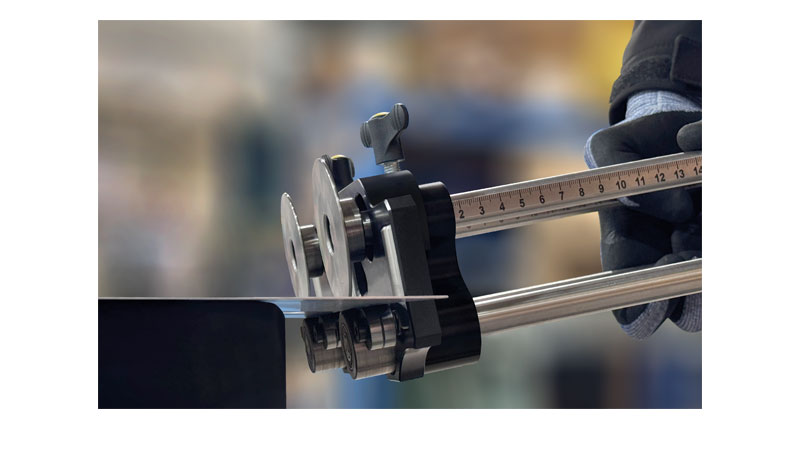 Plieuse à main disques grands diamètres, double colonne, 3 rouleaux de guidage - 200 mm